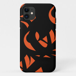 Contemporary Art Orange / Black Case-Mate iPhone Case