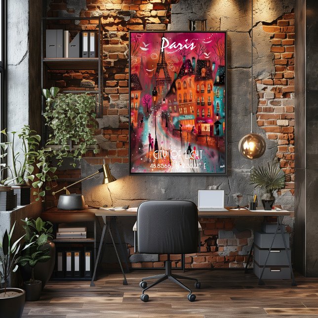 Contemporary Art Paris in vibrant colors. Poster (Creator Uploaded)