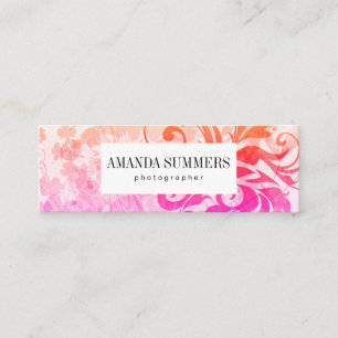 Contemporary Artistic Mini Business Card