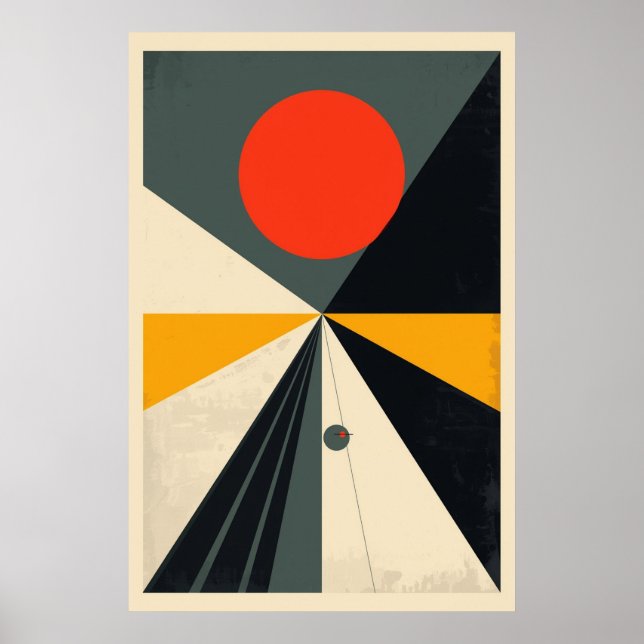 Contemporary Bauhaus art Poster (Front)