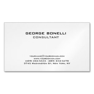 Contemporary Black & White Classical Business Card