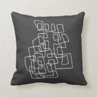 Contemporary Black White Modern Abstract Line Art