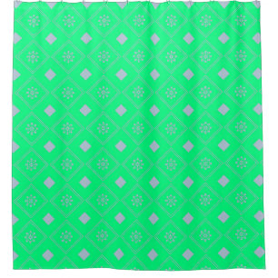 Contemporary Blissful Sprin Pattern Shower Curtain