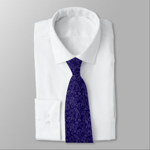 Contemporary Blue Abstract Necktie