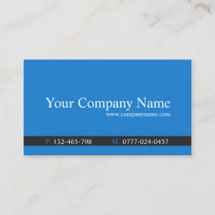 Contemporary Blue and Grey - Business Card