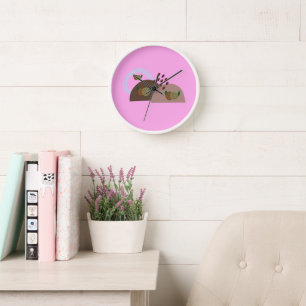 Contemporary Boho Rustic Clock