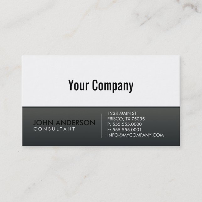 Contemporary Business Card (Front)