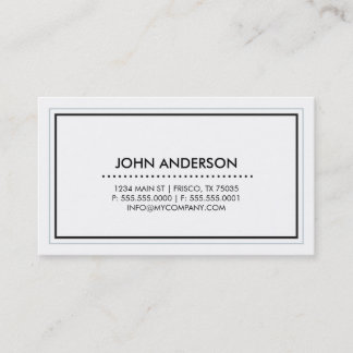 Contemporary Business Card