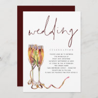 Contemporary Champagne Flutes Wedding