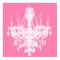 Contemporary Chandelier Silhouette Art - Print #1