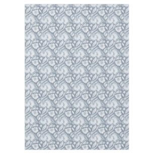 Contemporary Charm: Grey & White Abstract  Tablecloth