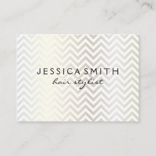 Contemporary Chevron Pattern Business Card