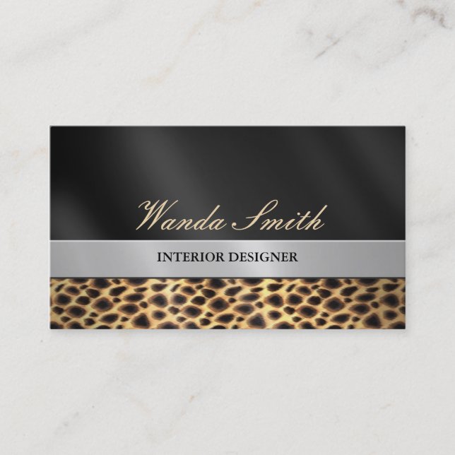Contemporary Chic Business Card 2 Sided (Front)