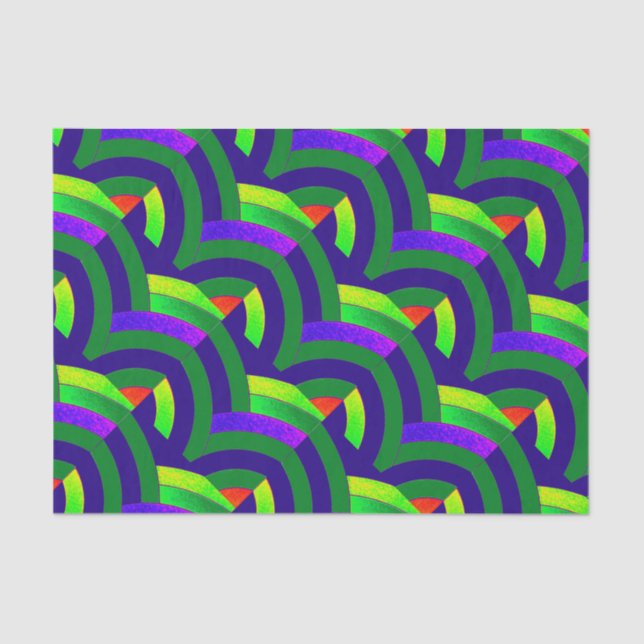 contemporary chic chevrons tissue paper (Front)