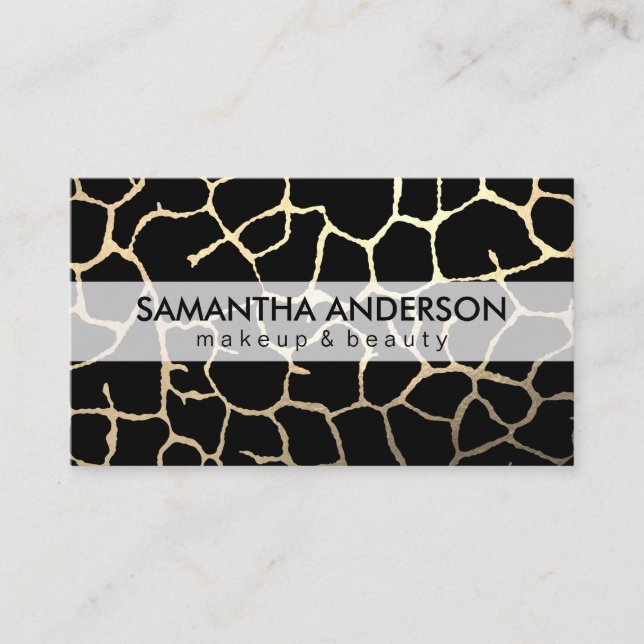 Contemporary Chic Pattern Business Card (Front)
