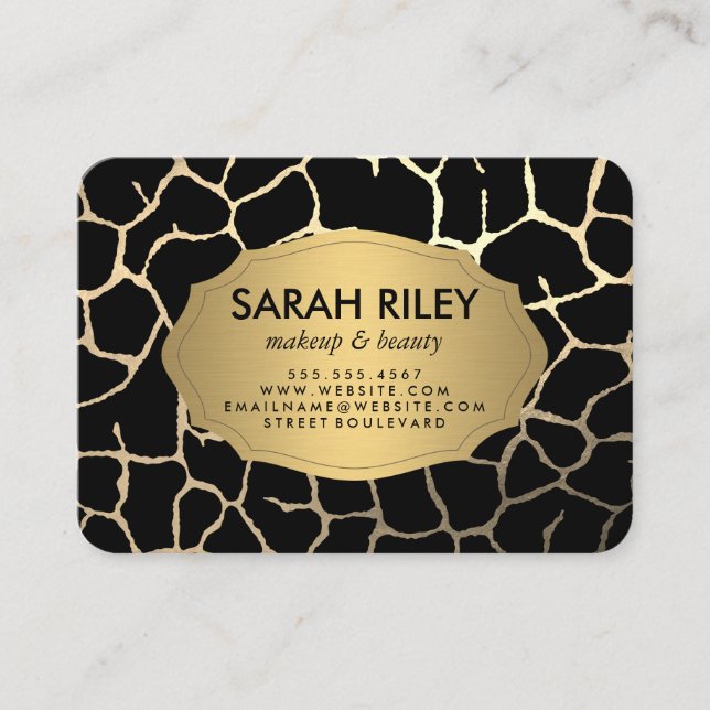Contemporary Chic Pattern Business Card (Front)