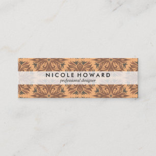 Contemporary Chic Pattern Mini Business Card