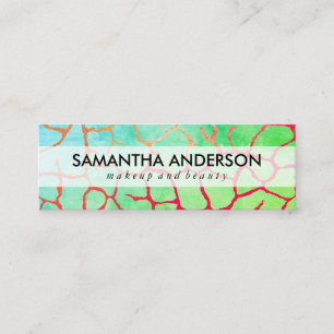 Contemporary Chic Pattern Mini Business Card