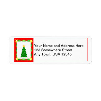 Contemporary Christmas Label