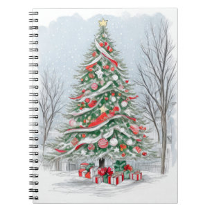 Contemporary Christmas Tree Notebook
