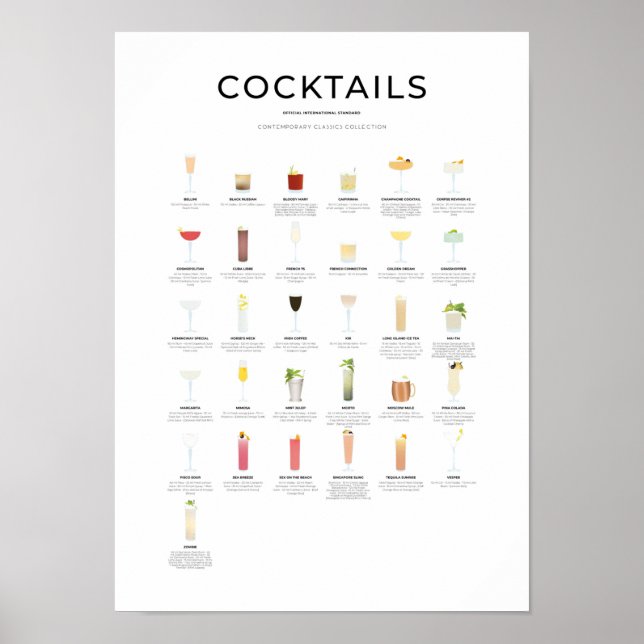 Contemporary Classics Cocktail Collection Poster (Front)