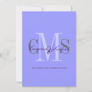 Contemporary + classy monogram Wedding Invitations