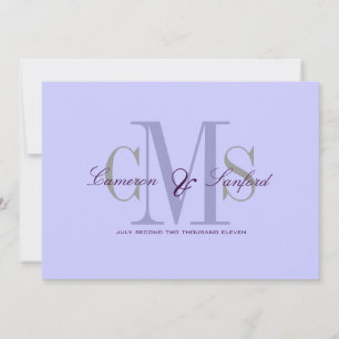 Contemporary + classy monogram Wedding Invitations