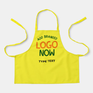 CONTEMPORARY CLEAN BRIGHT YELLOW FASHION CLIENT APRON