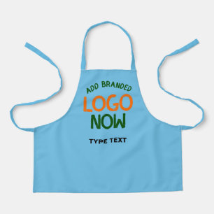 CONTEMPORARY CLEAN SKY BLUE FASHIONABLE CLIENT APRON