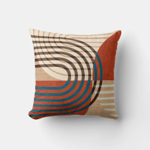 Contemporary collage wall art retro prints set. Fo Cushion