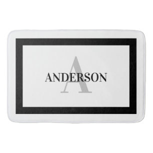 Contemporary Colonial Wide Border Bath Mat