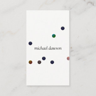 Contemporary Coloured Dots Business Card