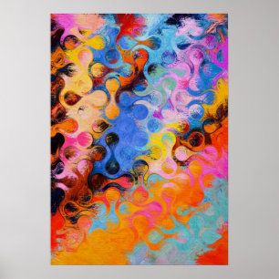 Contemporary Colourful Abstract Poster