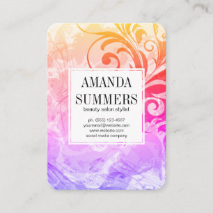 Contemporary Colourful Artistic Business Card