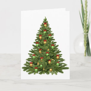 Contemporary Colourful Christmas Tree Holiday Card