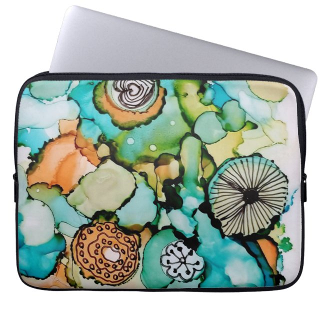 Contemporary colourful designed Laptop sleeve (Front)