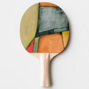 Contemporary Colourful Geometric Shapes Ping Pong Paddle