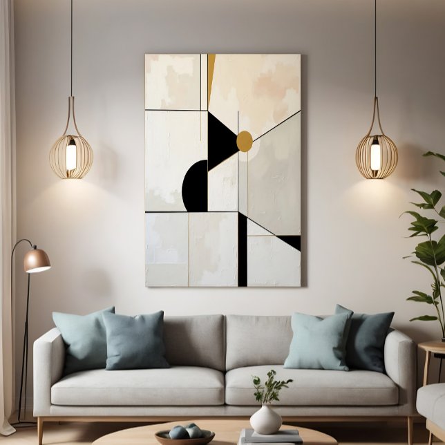 Contemporary Constructivism Dynamic Abstraction Canvas Print (Creator Uploaded)