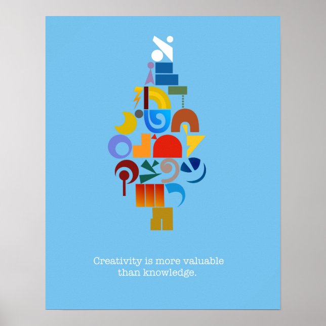 Contemporary, creative Hebrew Aleph-bet poster (Front)