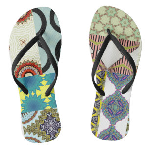 CONTEMPORARY DESIGNER COLLAGE Flip-Flops Jandals