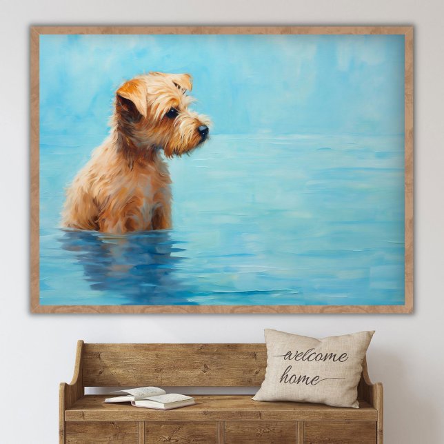 Contemporary Dogs Painting, Abstract Dogs Canvas  Poster (Creator Uploaded)