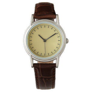 Contemporary Elegant Classic Brown Leather Watch