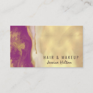 Contemporary elegant watercolor wash business card