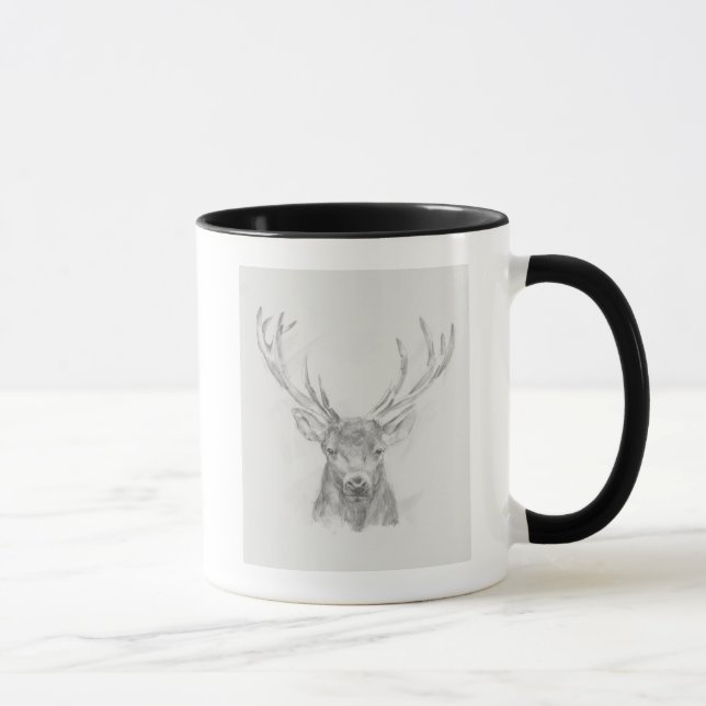 Contemporary Elk Sketch Mug (Right)