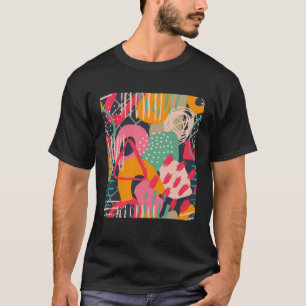 Contemporary English Pattern Colorful English artw T-Shirt