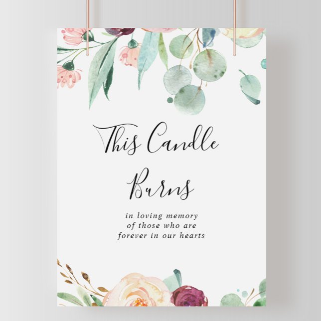 Contemporary Eucalyptus This Candle Burns Sign (Creator Uploaded)