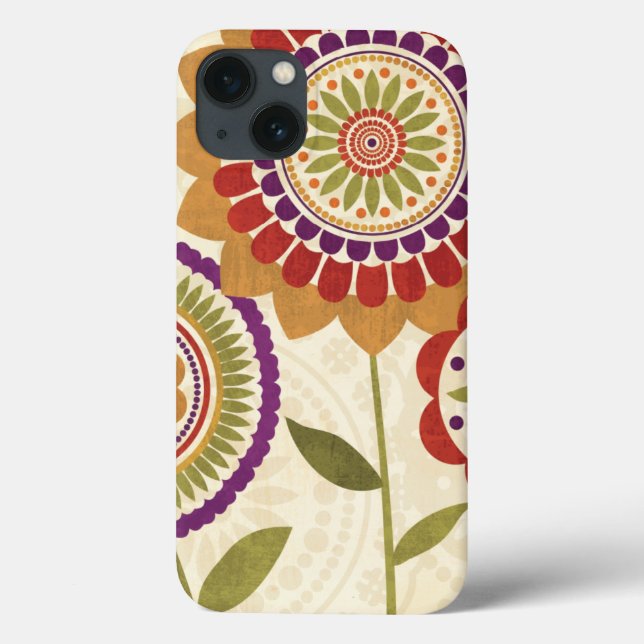 Contemporary Fall Flowers Case-Mate iPhone Case (Back)