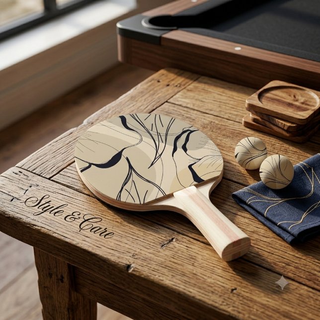 Contemporary Floral Art Ping Pong Paddle Style (Contemporary Floral Art Ping Pong Paddle Style)