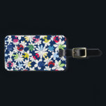 Contemporary Floral Pattern Luggage Tag<br><div class="desc">flower,  flowers,  contemporary,  modern,  flowery,  floral,  pattern,  white,  "polka dot",  dot,  dots,  "flower power",  hippy,  hippie,  stylish,  girly,  pretty,  colourful,  rainbow,  arty,  spring,  summer,  summery, swedish,  colourful, multicolor, multicolored, cool, fresh, funky, groovy, fasionable, japanese, feminine, </div>
