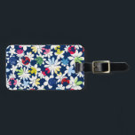 Contemporary Floral Pattern Luggage Tag<br><div class="desc">flower,  flowers,  contemporary,  modern,  flowery,  floral,  pattern,  white,  "polka dot",  dot,  dots,  "flower power",  hippy,  hippie,  stylish,  girly,  pretty,  colourful,  rainbow,  arty,  spring,  summer,  summery, swedish,  colourful, multicolor, multicolored, cool, fresh, funky, groovy, fasionable, japanese, feminine, </div>